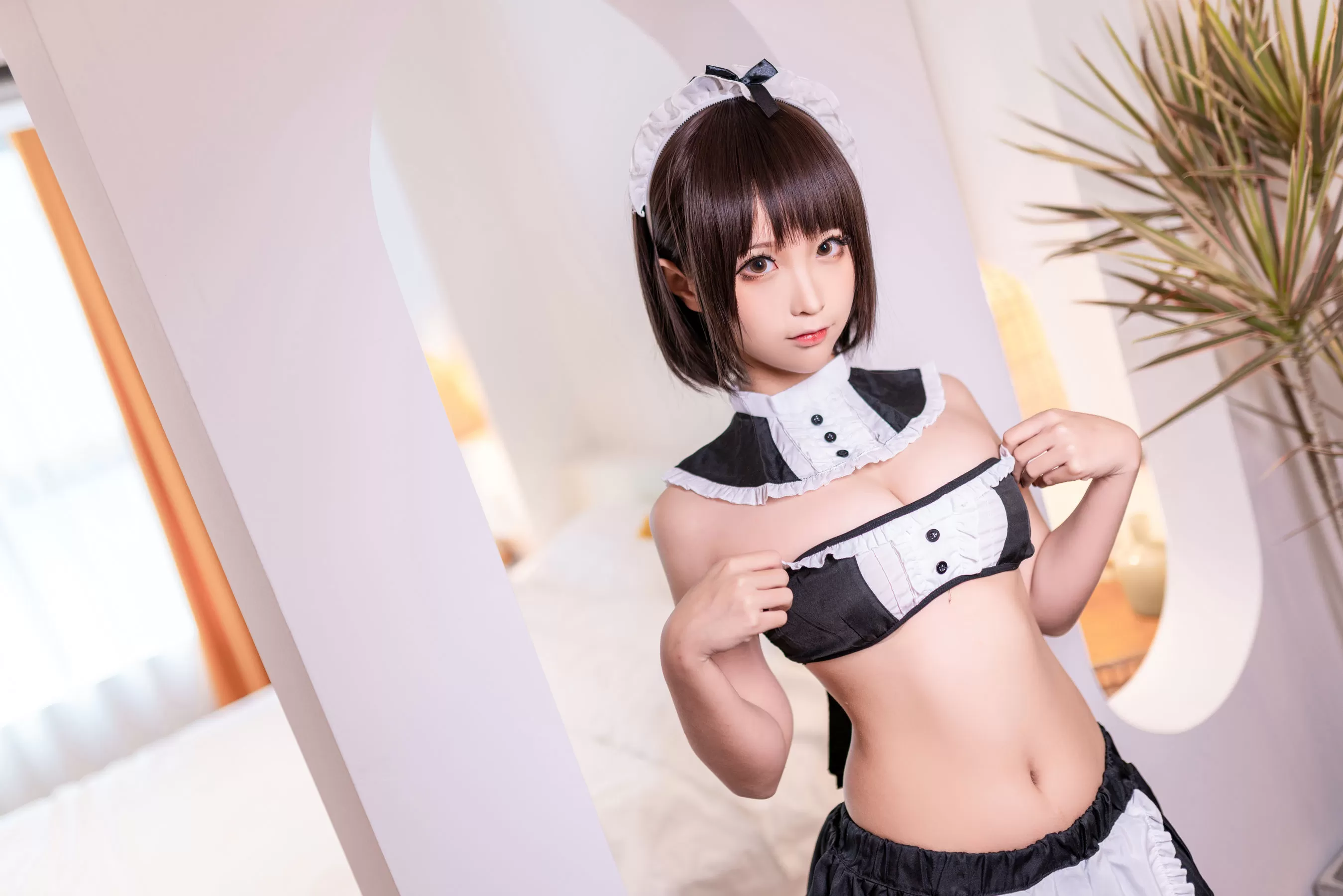 [福利COS] 动漫博主蠢沫沫 - 撩汉女仆 Vol.220392-5