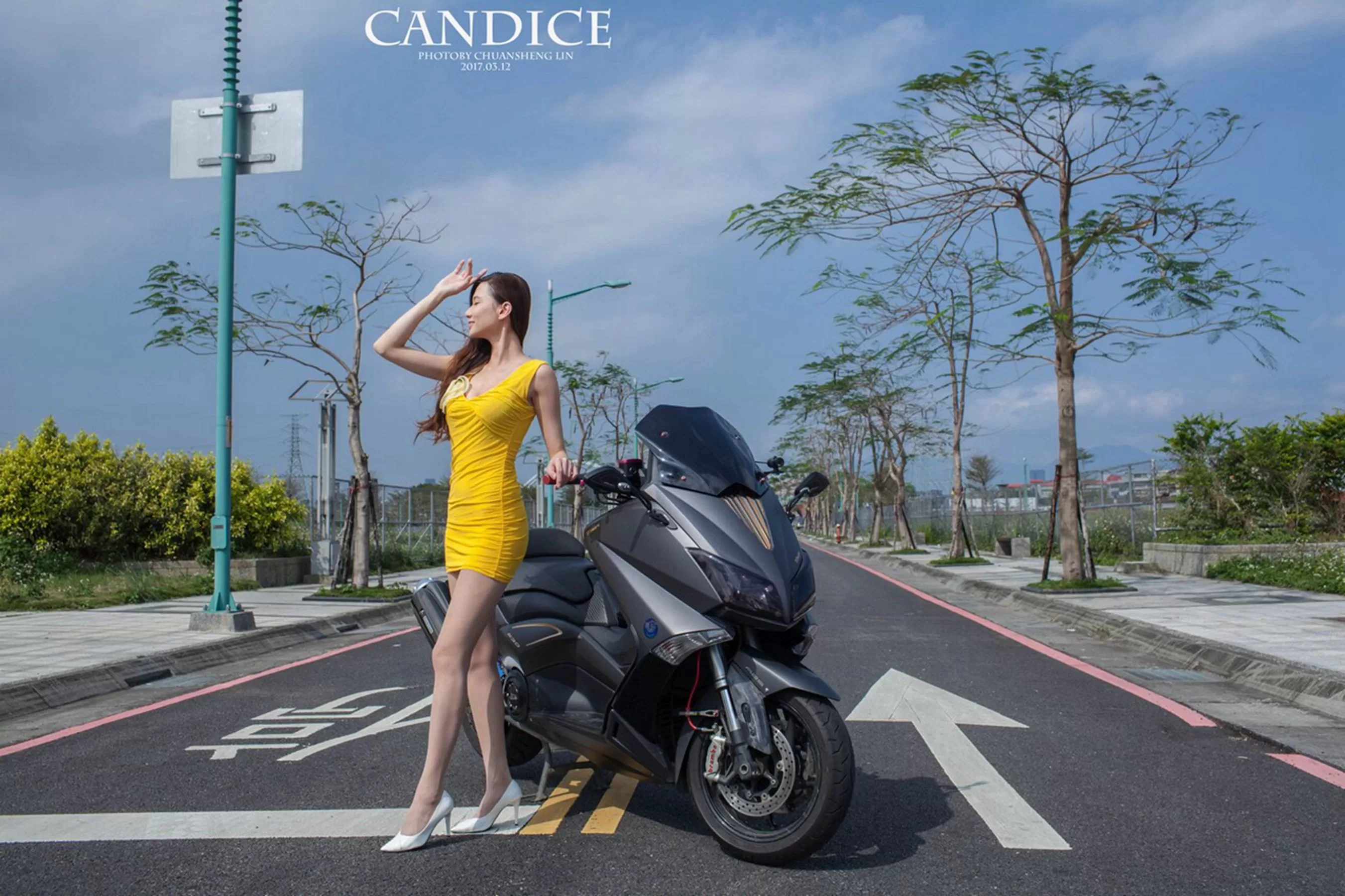 [台湾mm131美女] 蔡译心Candice - 摩托机车时尚女郎 Vol.538892-2