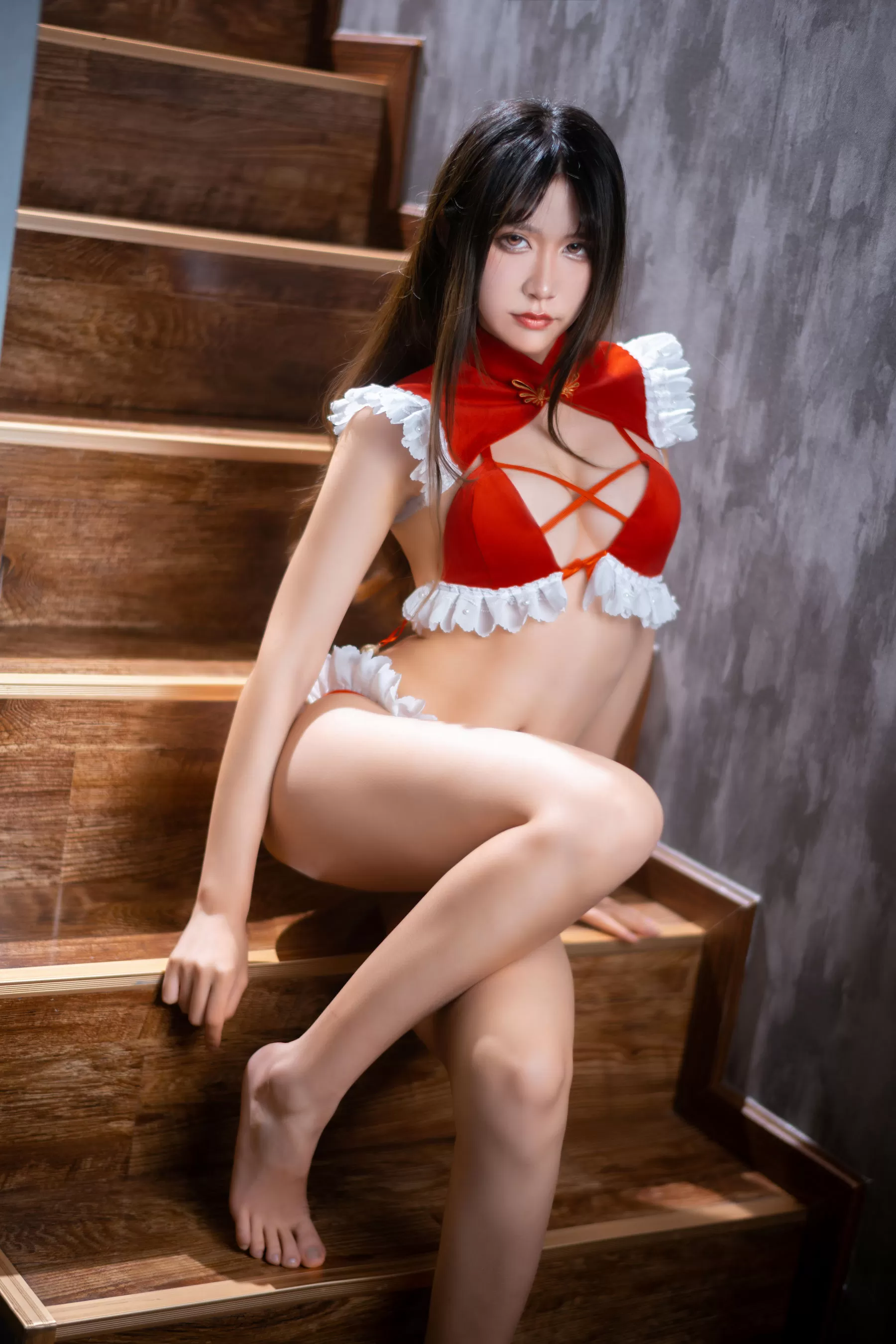 [网红COSER写真] 动漫博主阮邑_Fairy – 大象 红色 Vol.127560 34P-2B4P写真馆