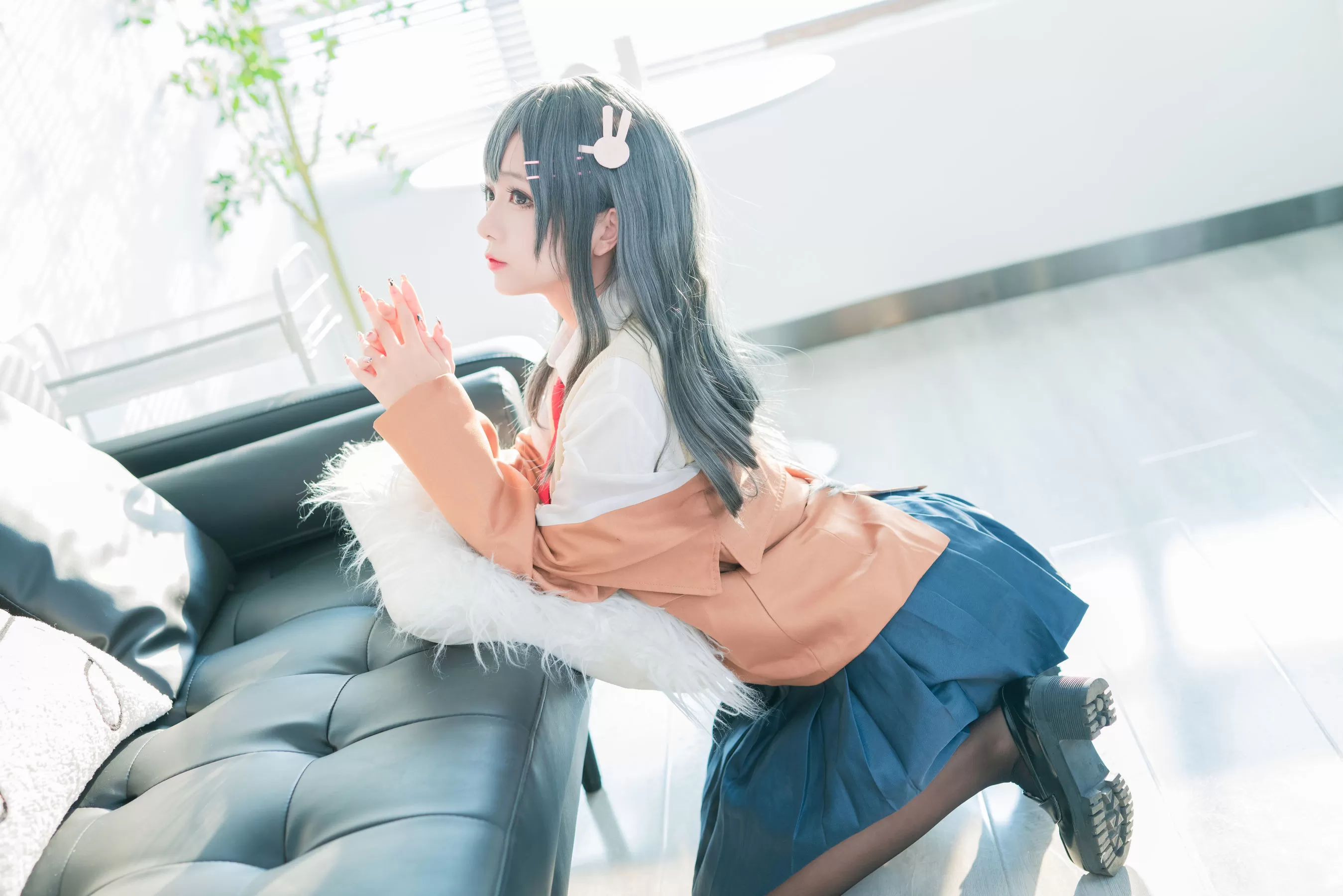 [网红COS] Cosplay日奈娇 - 麻衣校服 Vol.623975-3