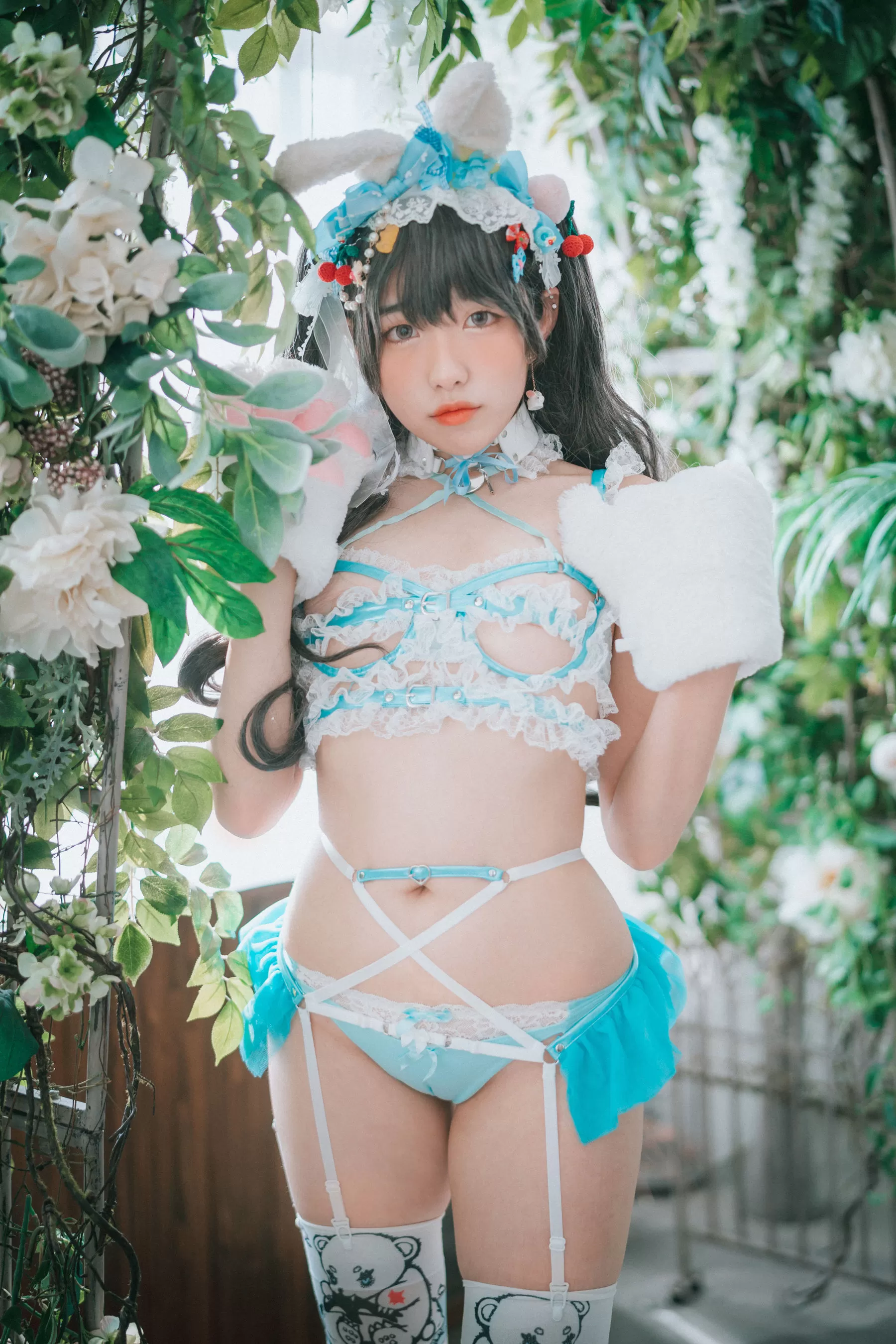 [DJAWA] Sonson - Turquoise Bunny 写真套图 Vol.832187-2