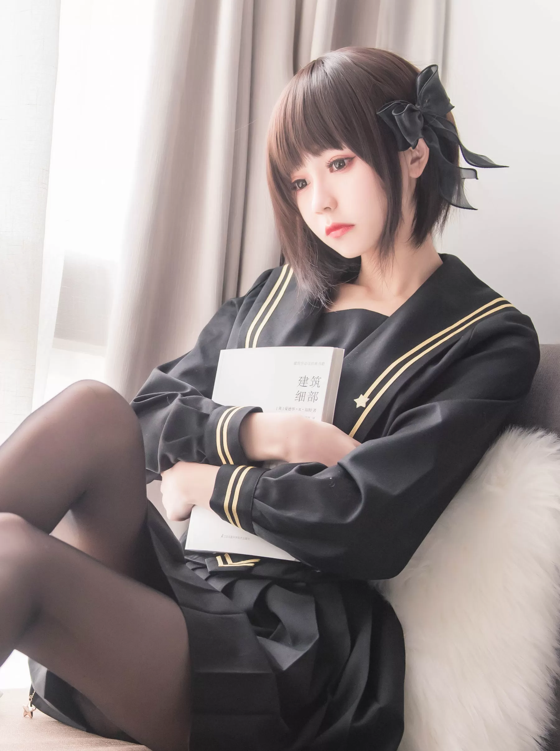 [萝莉COS] 小妖精你的负卿 - 窗台制服 Vol.309018-3